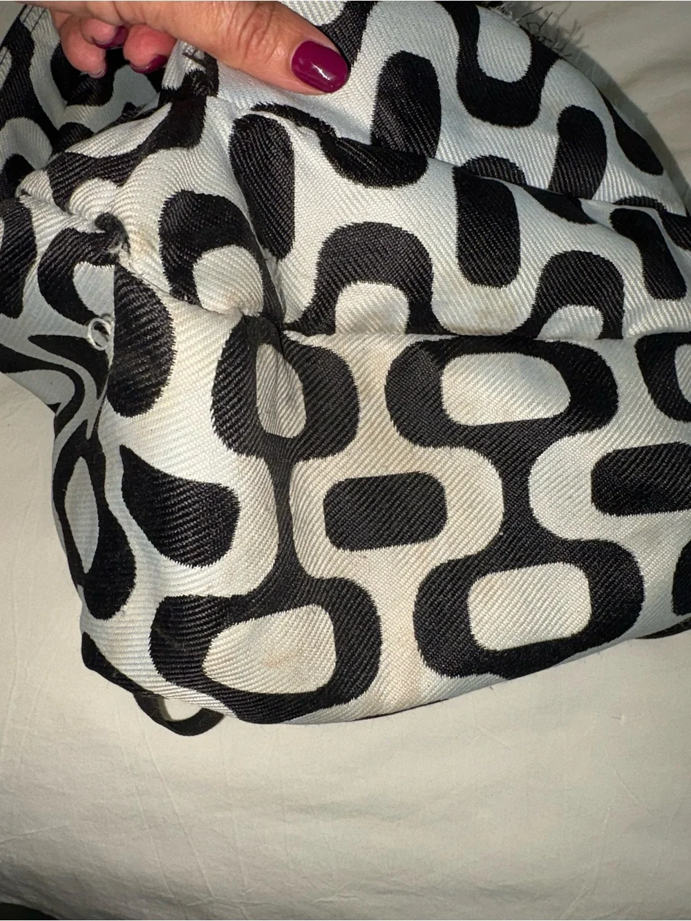 Jansport Black and White Geometric Print Backpack